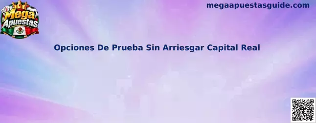 Opciones De Prueba Sin Arriesgar Capital Real
